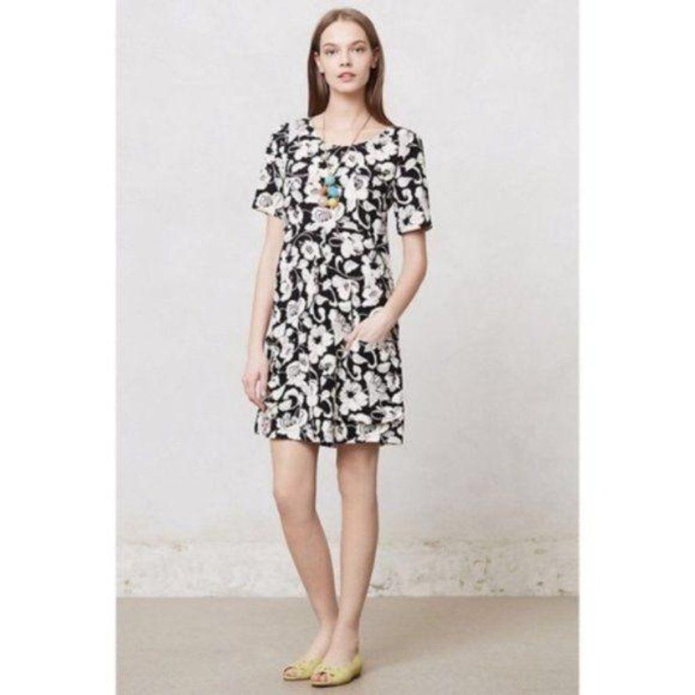 Anthropologie Maeve Floral Dress Pockets